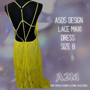 ASOS Design Lace Maxi Dress Size 8